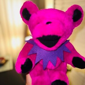 12" Fuchsia Jointed Grateful Dead Plush Bear 1990 Liquid Blue Rare